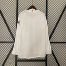 CAMISA MANGA LONGA DO MANCHESTER UNITED 24/25 BRANCO